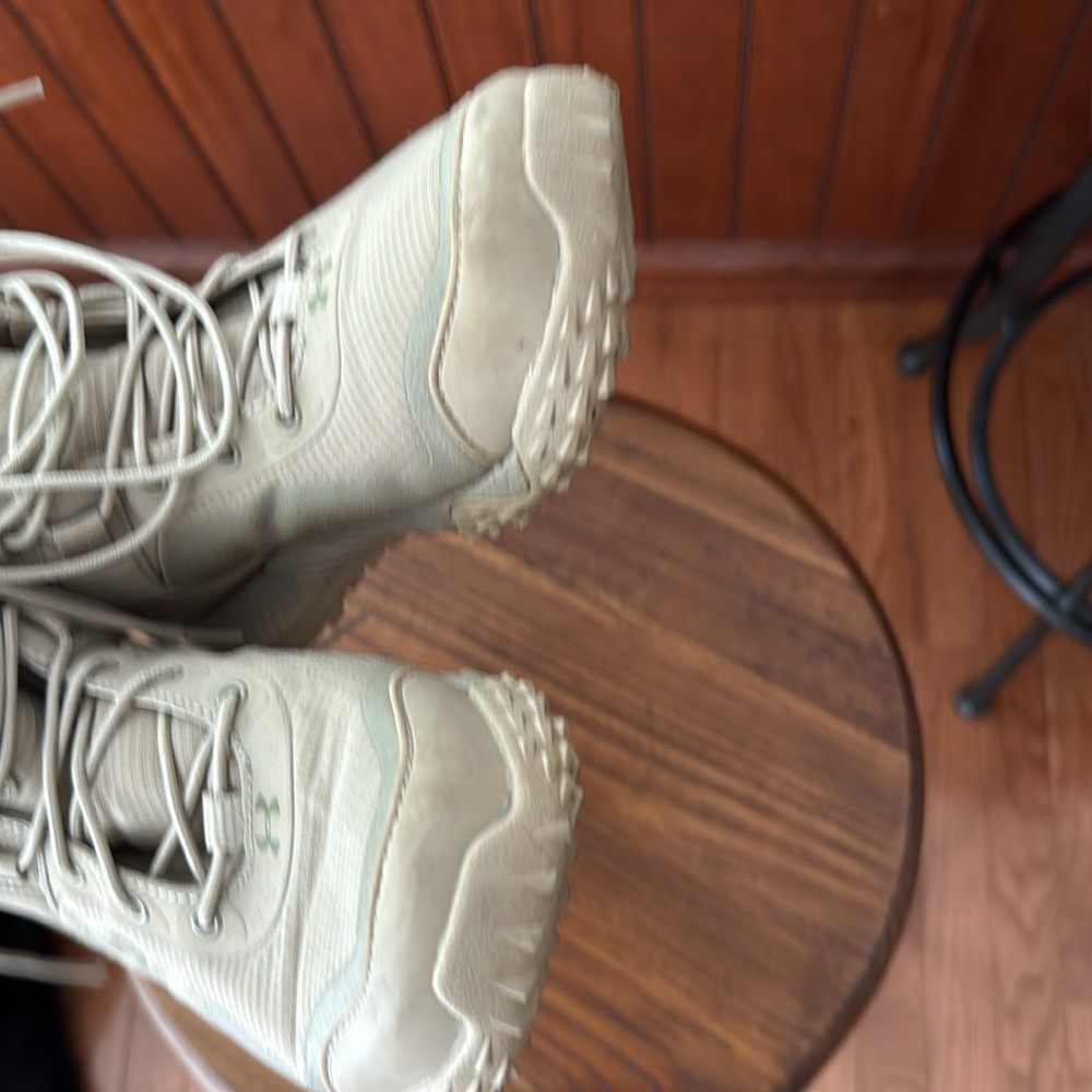 Under Armour Valsetz Neutral Tan Tactical Boots size 8 womens 6 men like new - Picture 4 of 8